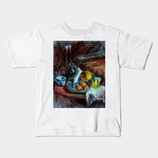 Impressionist Pastel Still Life Kids T-Shirt